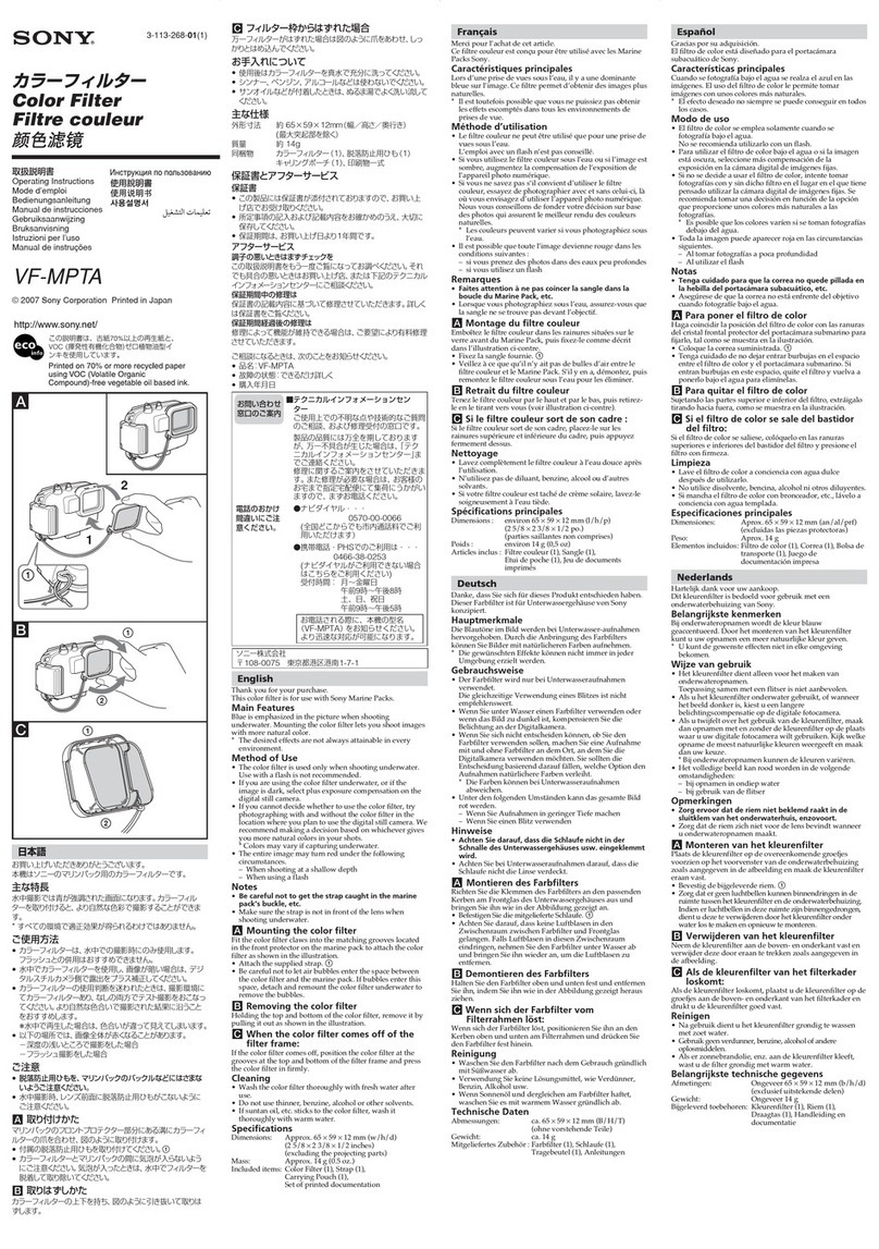 Sony VF-MPTA User manual
