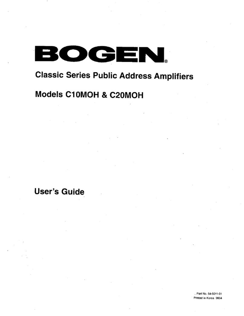 Bogen C10MOH User manual