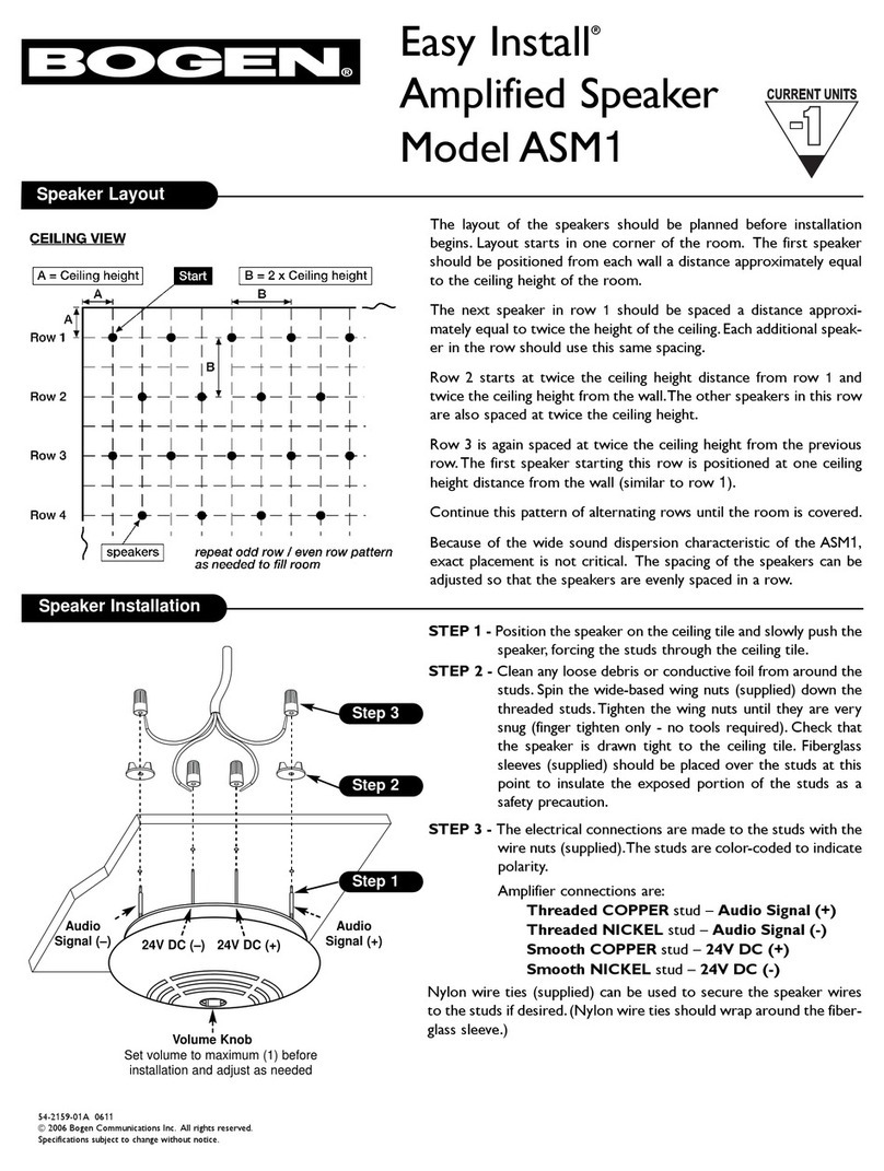Bogen ASM1 User manual