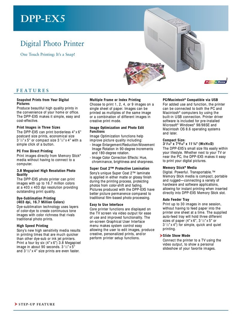Sony DPP-EX5 User manual