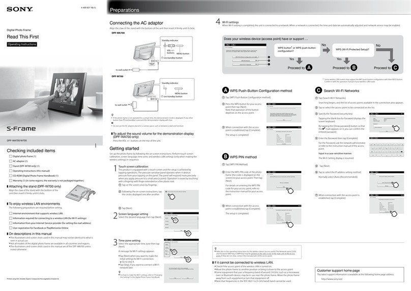 Sony DPF-WA700 User manual