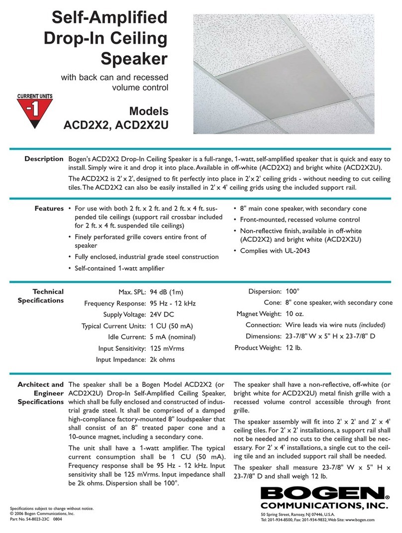 Bogen ACD2X2 User manual