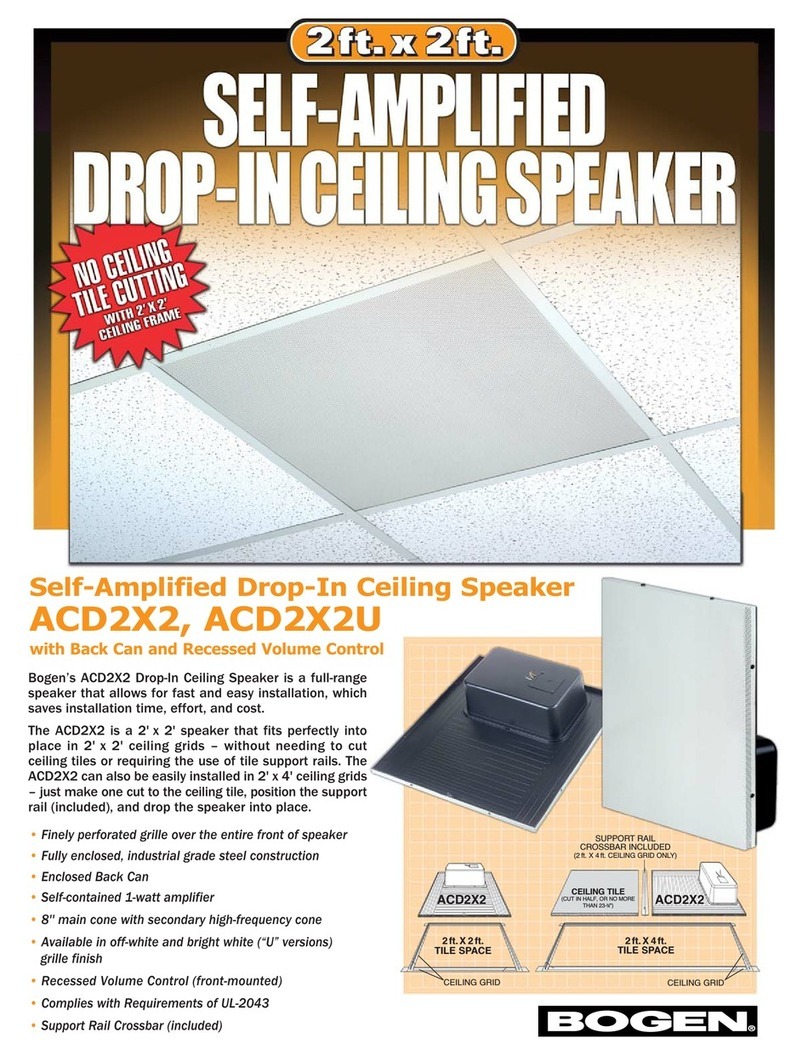 Bogen ACD2X2 User manual