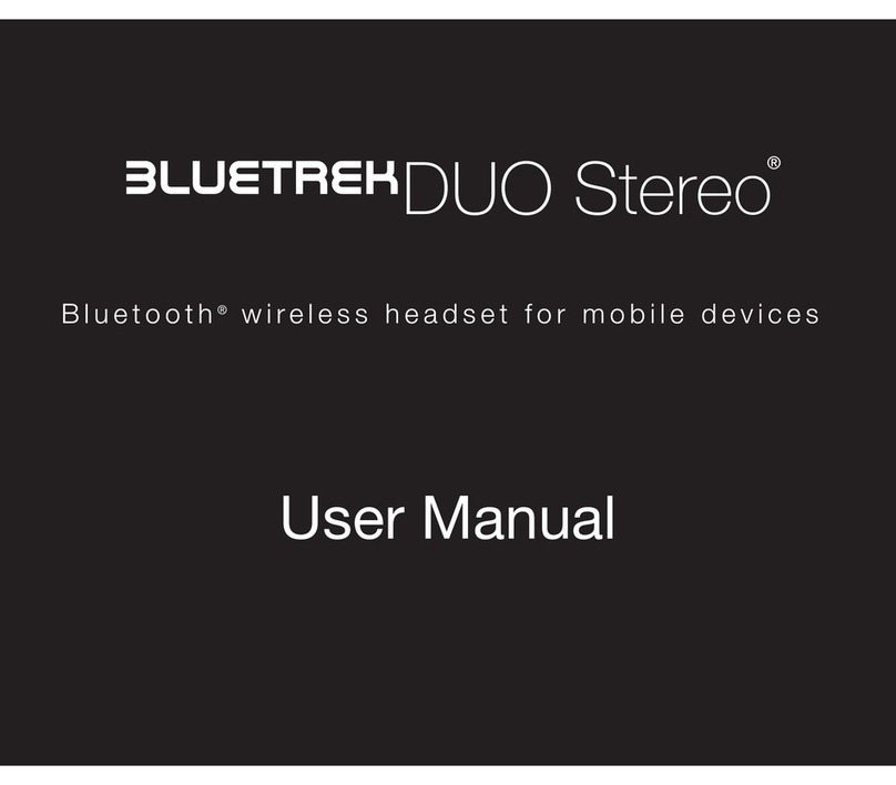BlueTrek Duo Stereo User manual