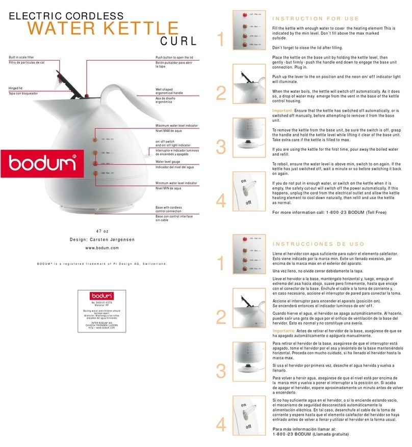 Bodum CURL 5600 User manual Bodum CURL 5600 User manual