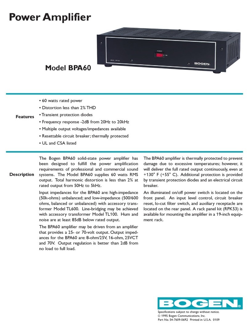 Bogen BPA-60 User manual