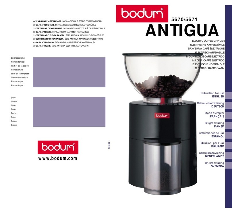 Bodum ANTIGUA 5670 User manual