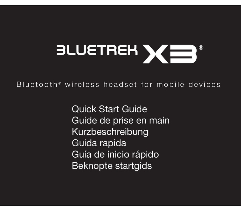 BlueTrek X3 User manual BlueTrek X3 User manual