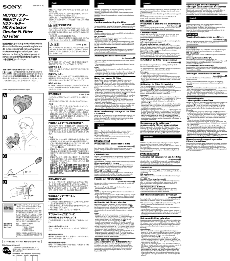 Sony VF-67MP User manual Sony VF-67MP User manual