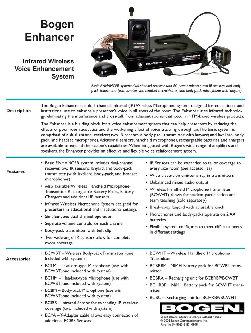Bogen ENHANCER ESYS1 Specifications