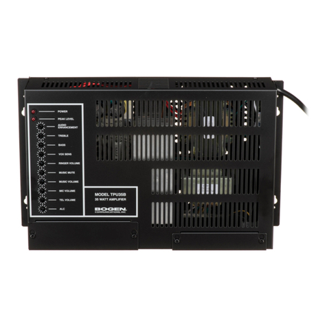 Bogen TPU-35B User manual