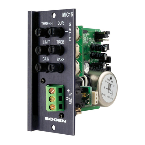 Bogen MIC1S User manual