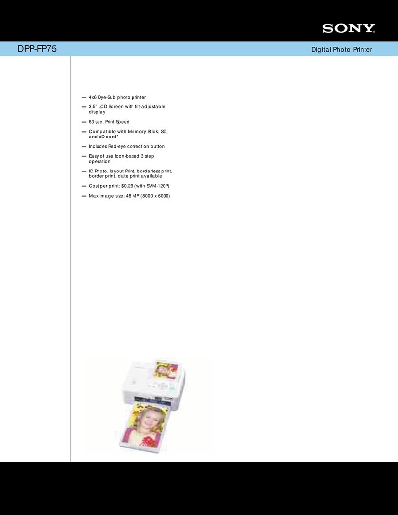 Sony DPP-FP75 Specifications