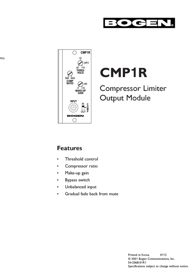 Bogen CMP1R User manual
