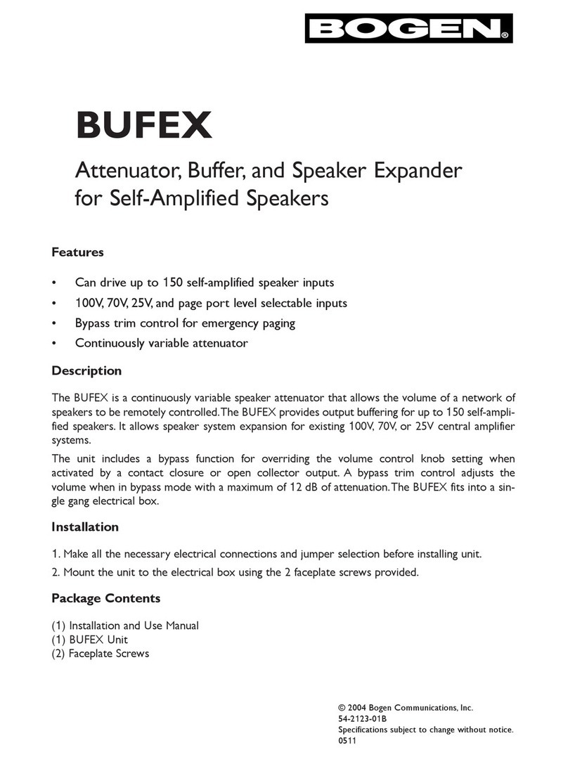 Bogen BUFEX user guide