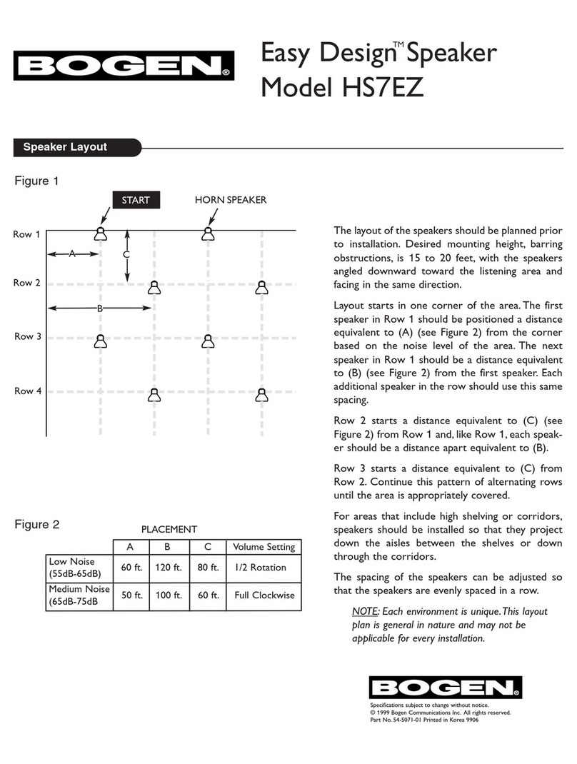 Bogen Easy Design HS7EZ install guide