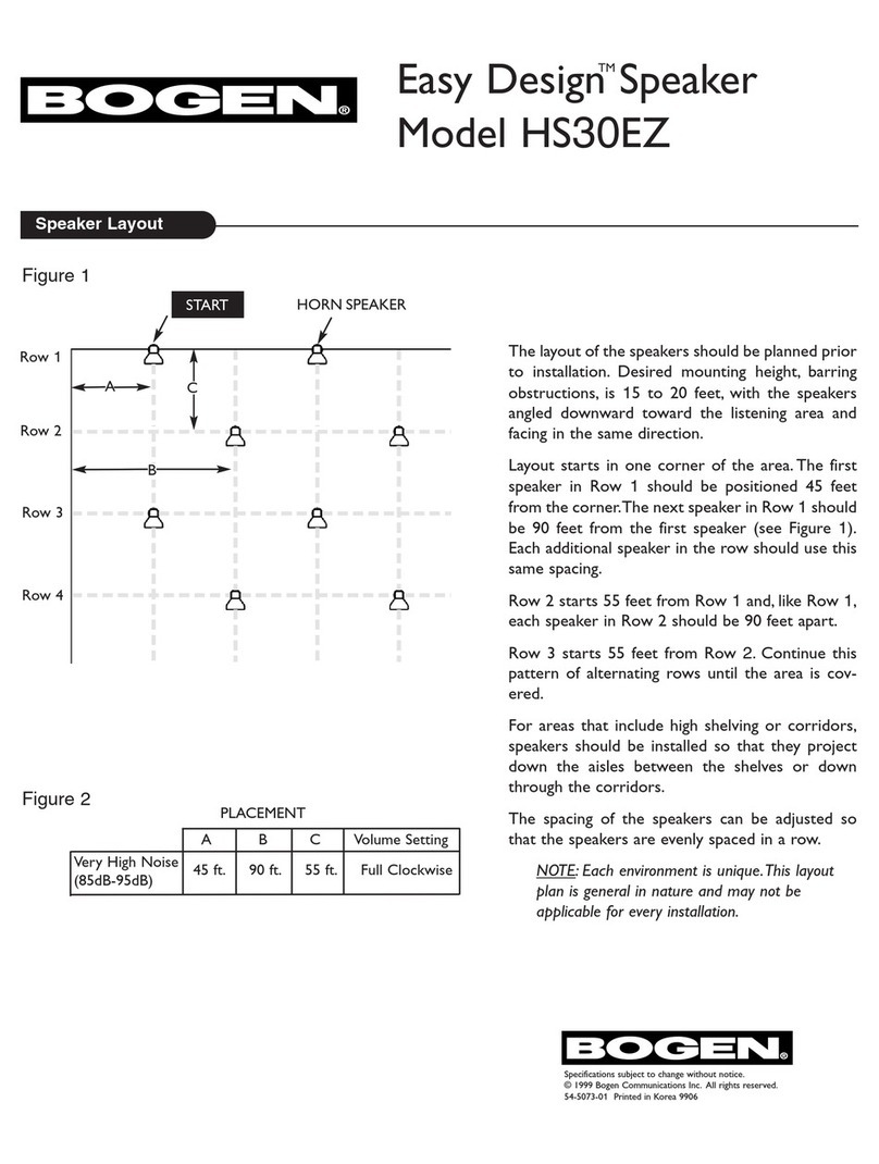 Bogen Easy Design HS30EZ User manual