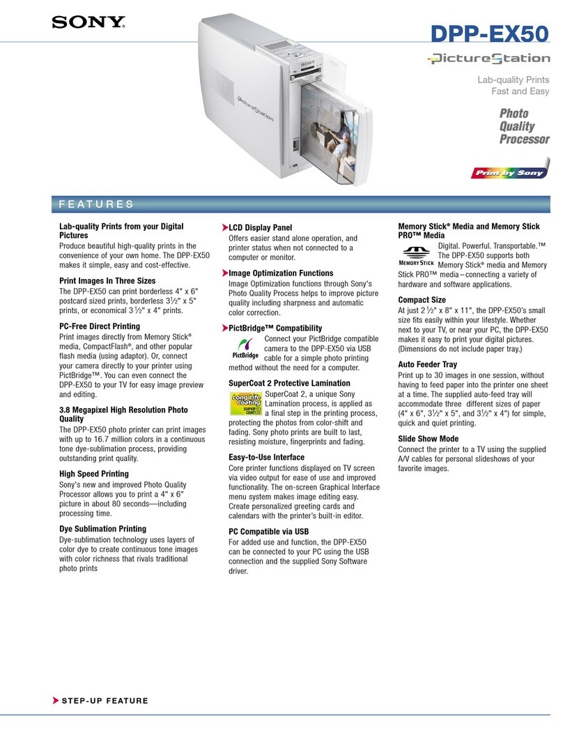Sony DPP-EX50 User manual