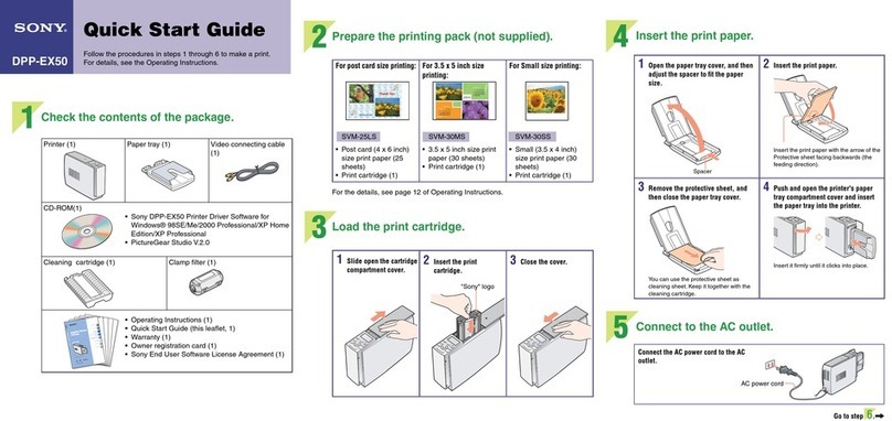 Sony DPP-EX50 User manual