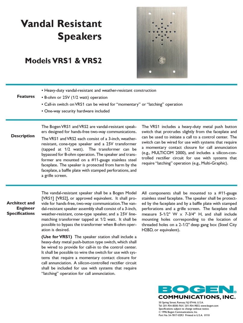 Bogen VRS1 Features