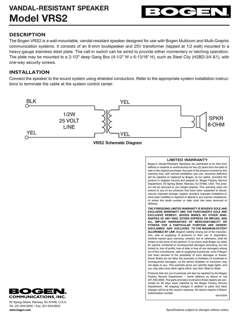 Bogen VRS2 install guide