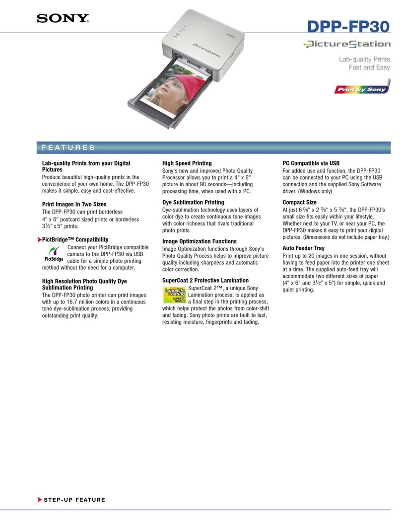 Sony DPP-FP30 Fall 2005 User manual