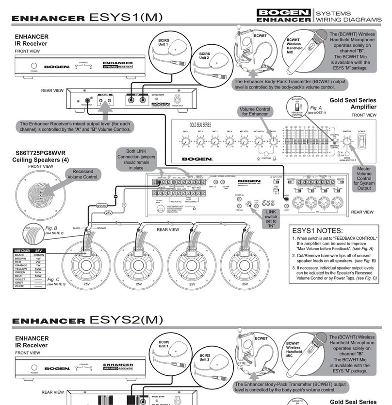 Bogen ENHANCER ESYS1 Manual