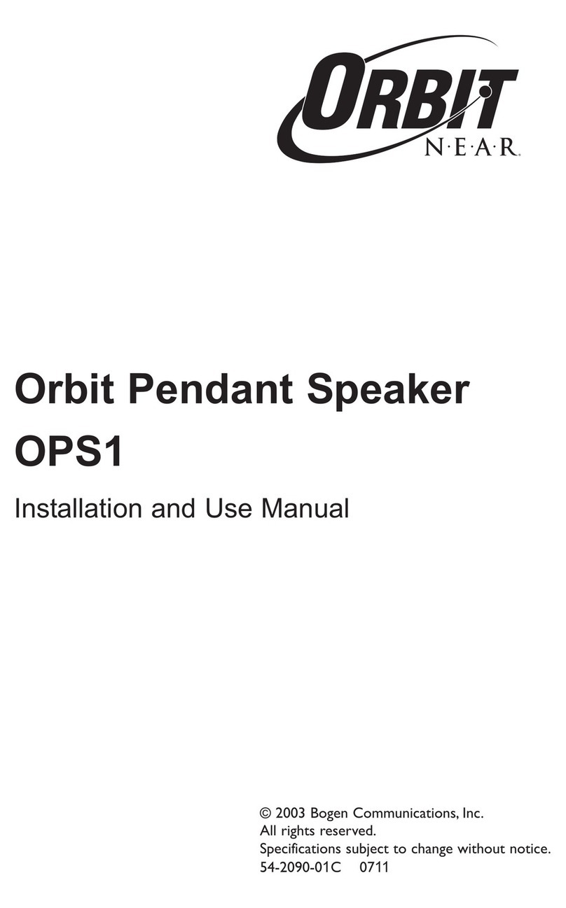 Bogen OPS1 Installation and use manual