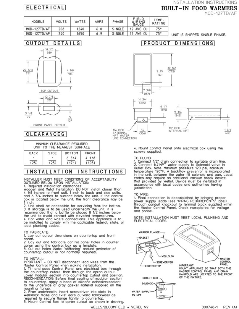 Wells MOD-127TDAF User manual Wells MOD-127TDAF User manual