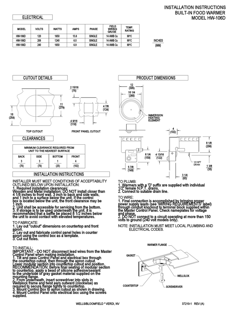 Bloomfield HW-106D User manual