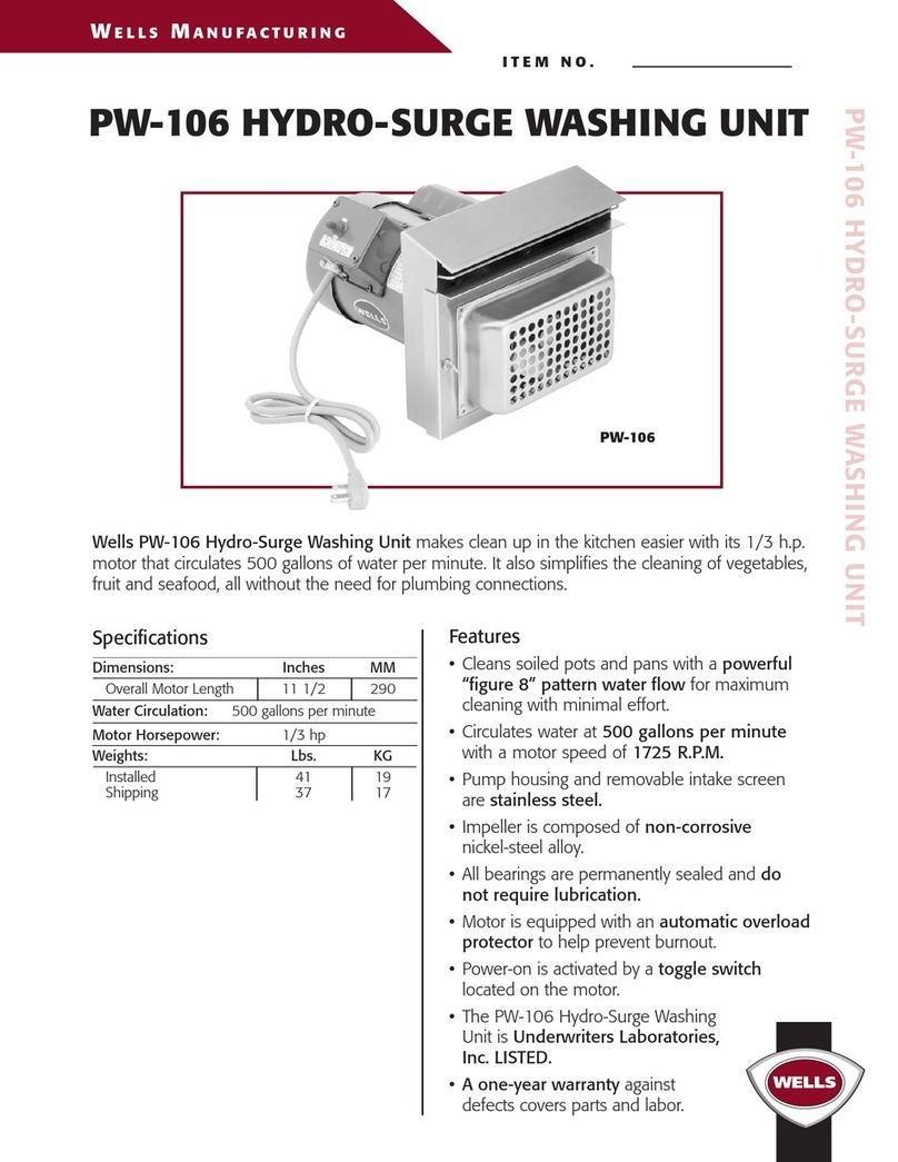 Wells PW-106 User manual