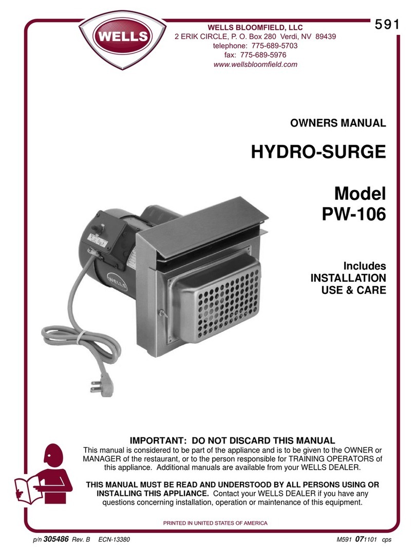 Bloomfield PW-106 User manual