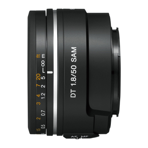 Sony SAL50F18 - 50mm f/1.8 SAM DT Lens User manual