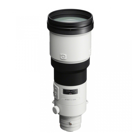Sony SAL-500F40G User manual Sony SAL-500F40G User manual