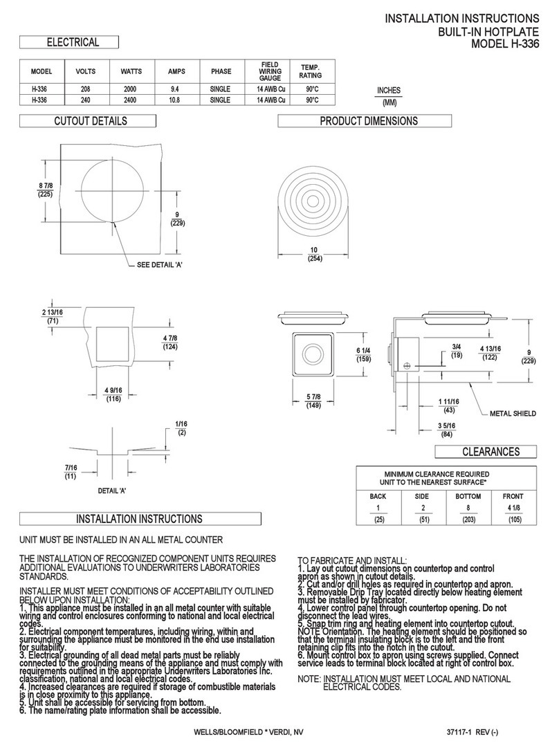 Bloomfield H-336 installation instructions