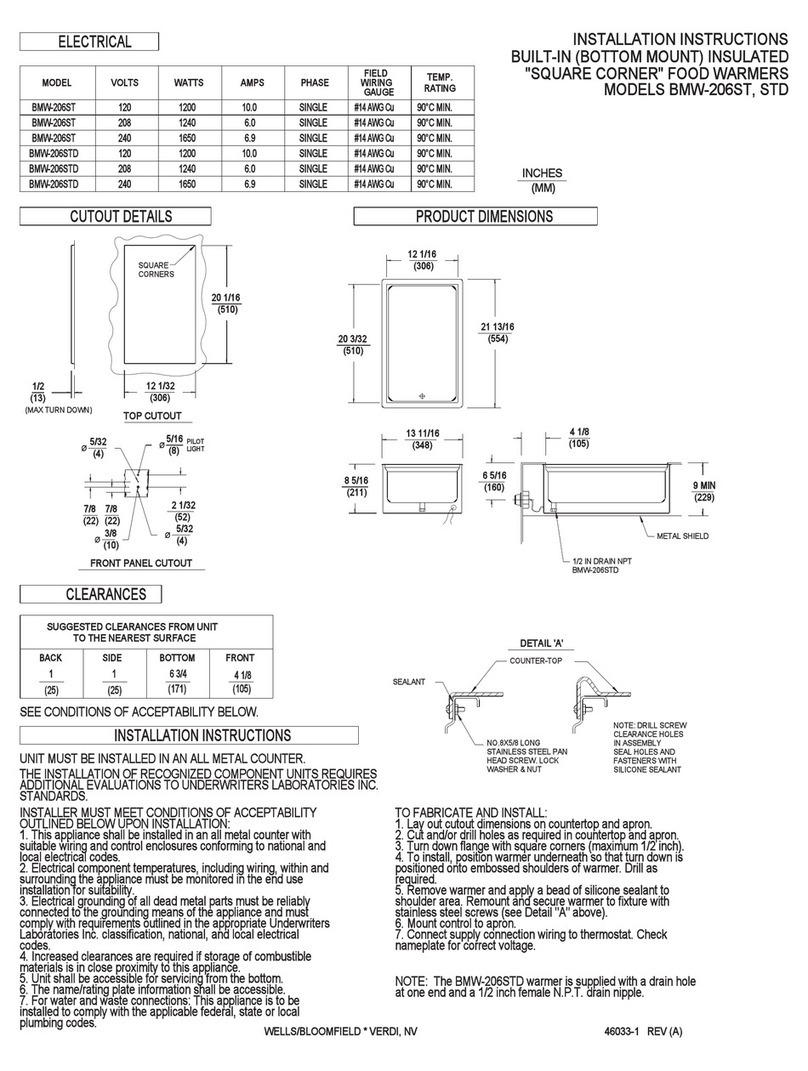 Bloomfield BMW-206ST User manual