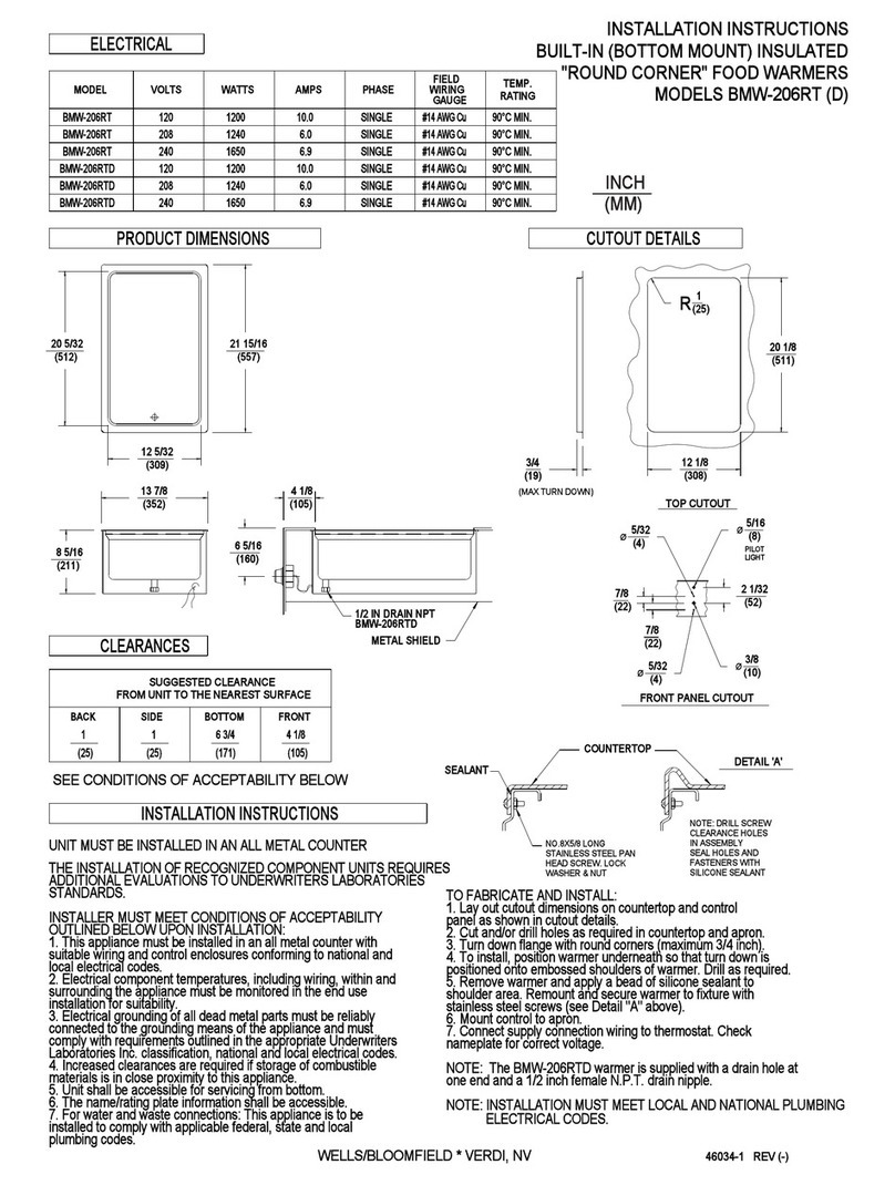 Bloomfield BMW-206RTD User manual