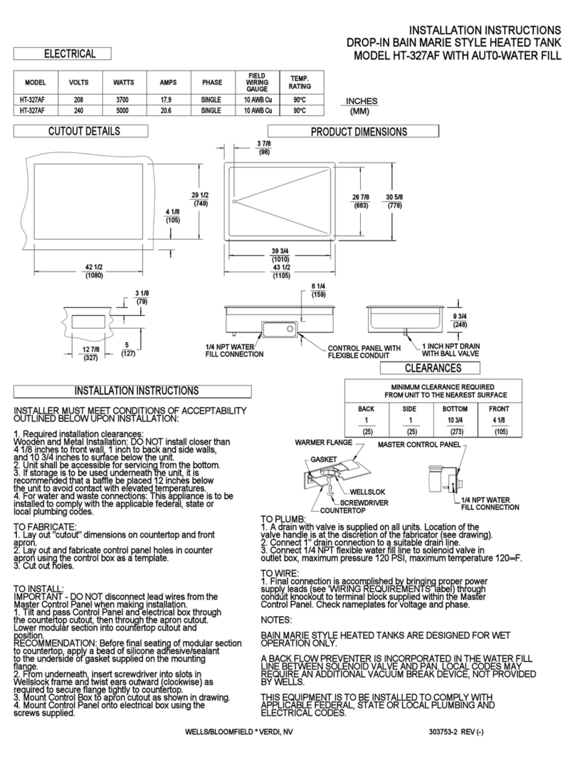 Bloomfield HT-327AF User manual