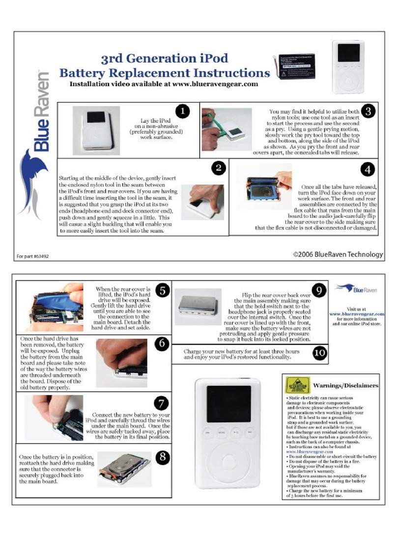 Blue Raven 63492 Replacement instructions