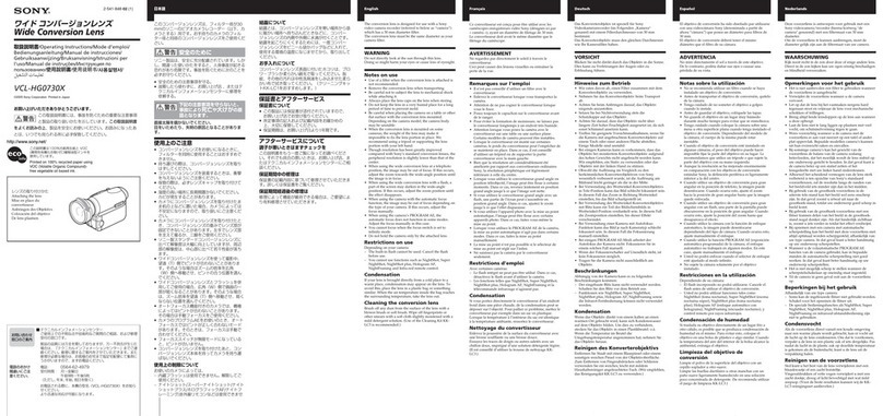 Sony VCL-HG0730X User manual