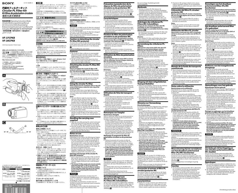 Sony VF-30CPKB User manual