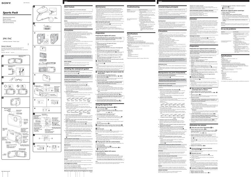 Sony SPK-THC User manual