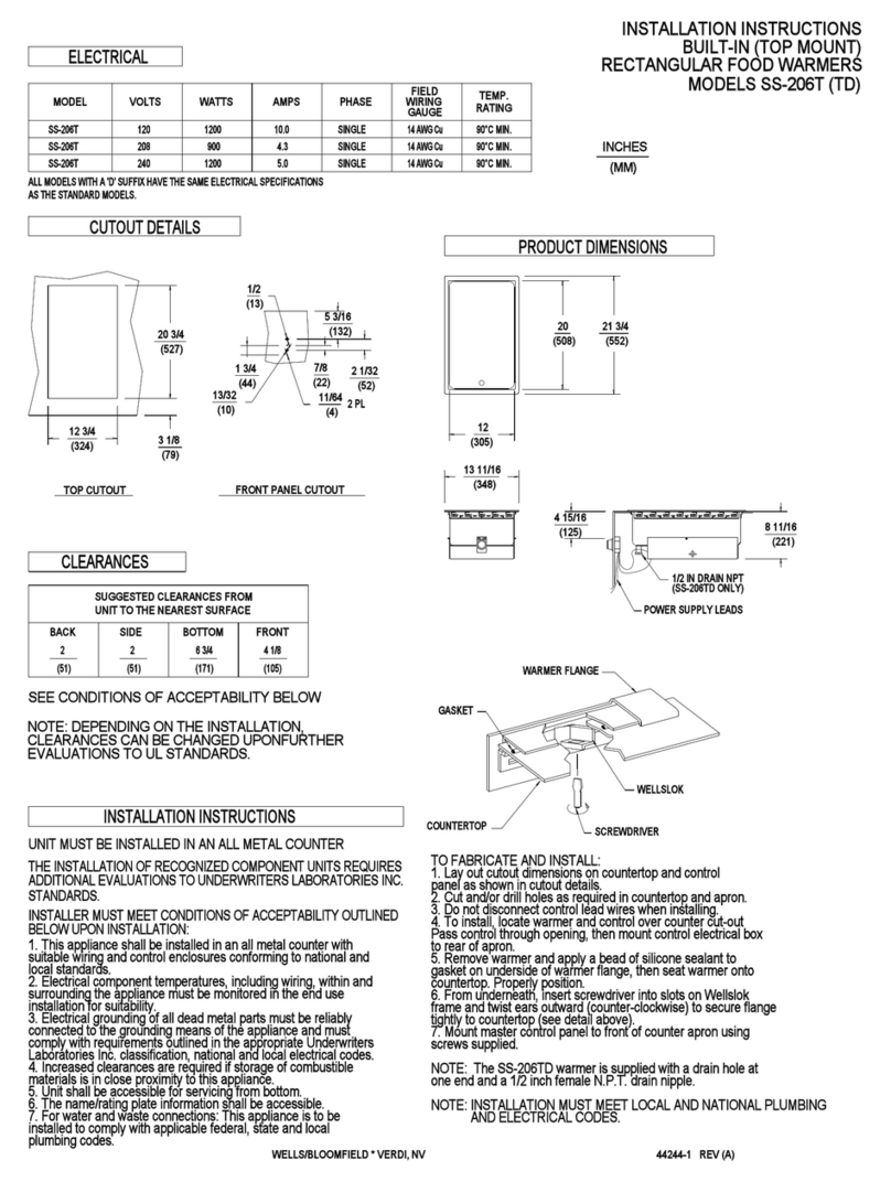 Bloomfield SS-206T User manual