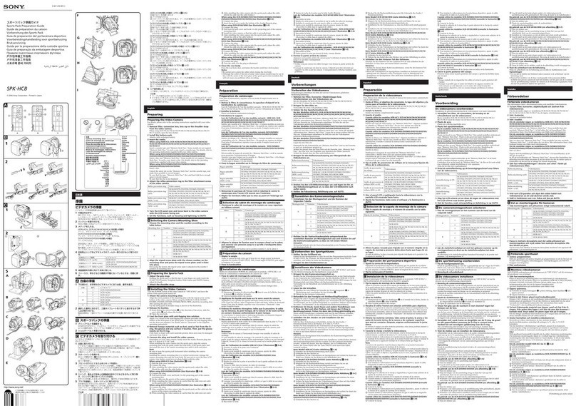 Sony SPK-HCB Operating instructions Sony SPK-HCB Operating instructions