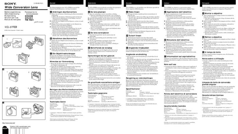 Sony VCL-07FEB instruction manual