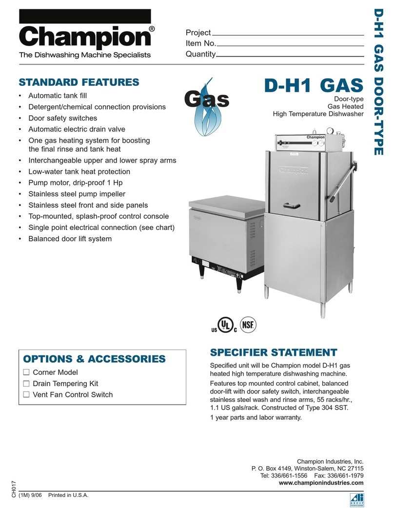 Champion DH-1 Gas User manual