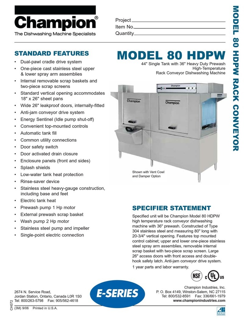 Champion 80 HDPW User manual