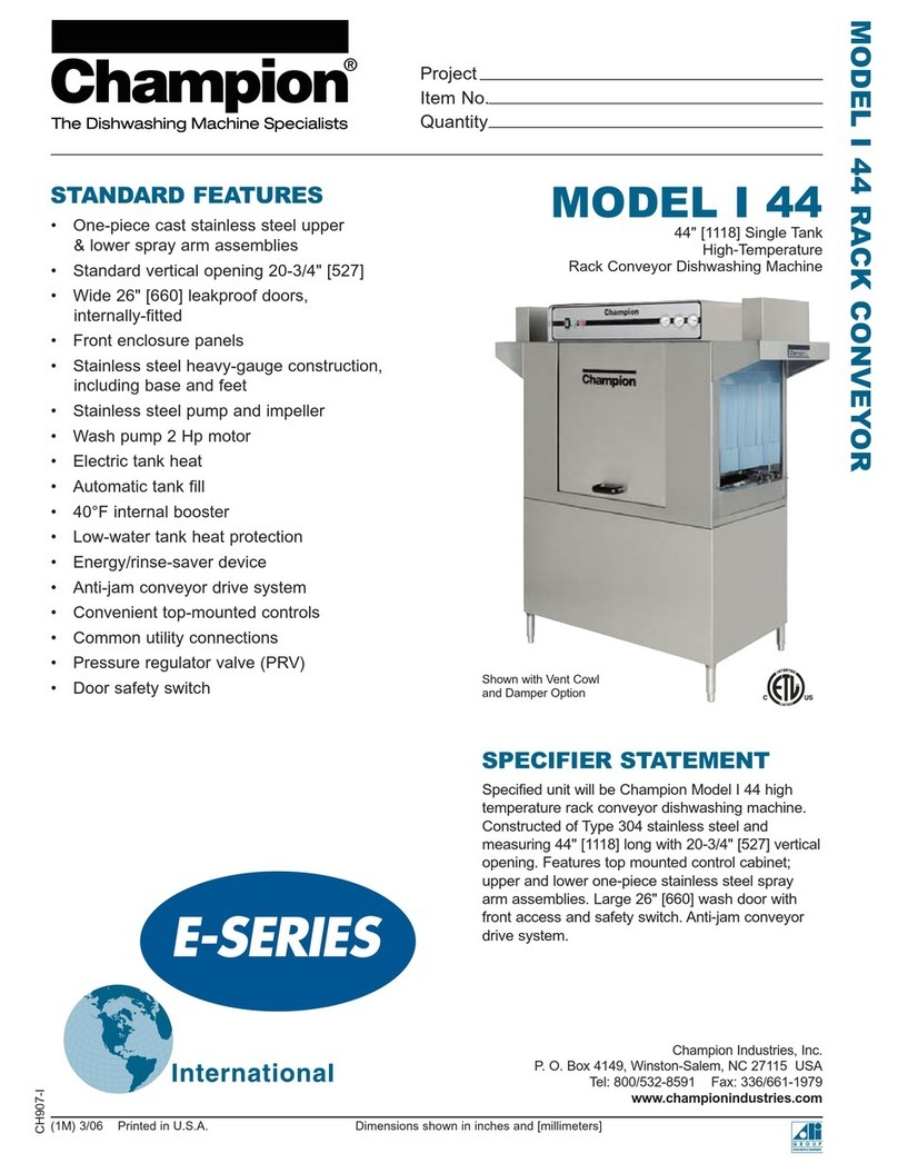 Champion Model I 44 User manual