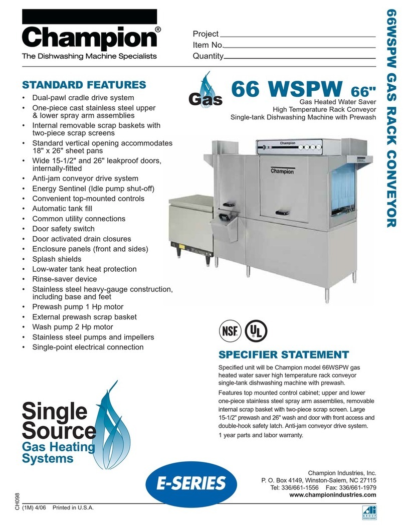 Champion Model 66 WSPW Gas Specifications