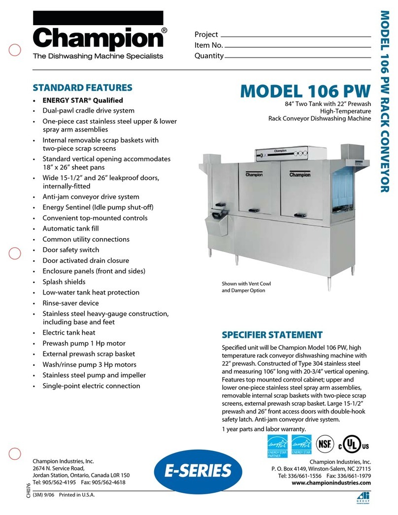 Champion 106 PW User manual
